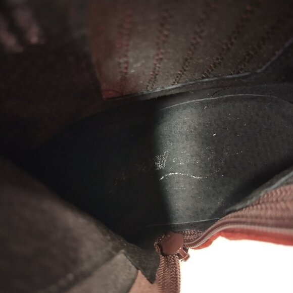 FREE PEOPLE Cheslea Cherry Chocolate Leather Lug Ankle Boots Women EU39 / US8.5 - Picture 14 of 16